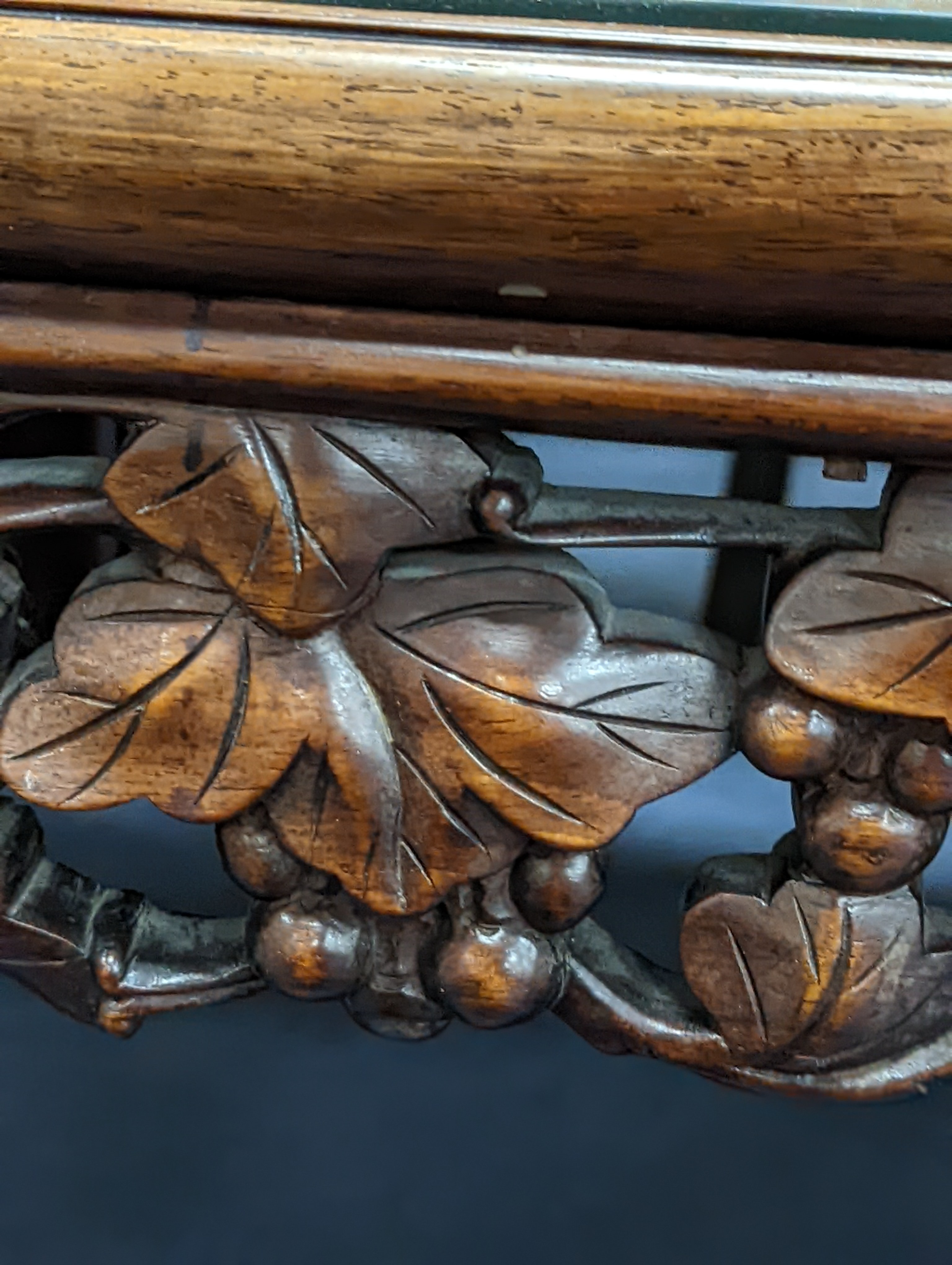 An early 20th century Chinese square hongmu table, 82cm wide x 46cm high